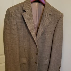 Brown Houndstooth Sports Blazer